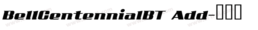 BellCentennialBT Add字体转换
